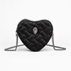 Kurt Geiger Handbags UK Luxury Eagle Head Rainbow Contrast Heart Shaped Womens Bag skarvad Bird Border Hot Sale2023