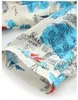 2023 Zomer Multicolor Bloemenprint Lint Stropdas Strik Jurk Korte Mouw Ronde Hals Knoppen Midi Casual Jurken W3L045705