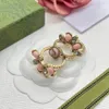 Designer Branded Jewelry Rings Womens Gold Silver Plated Copper Finger Adjustable Ring Women Love Charms Wedding Supplies Luxury Accessories GR-034