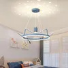 Lampes suspendues Starry Design LED Lustre Dimmable Lights Avec Télécommande Pour Living Dining Study Bedroom Éclairage De Plafond Intérieur