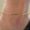 2023 NEUE Fußkettchen Mode Gold Dünne Kette Knöchel Charme Fußkettchen Bein Armband Fuß Schmuck Einstellbare Armbänder Für Frauen Zubehör