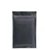 Colore oro / verde / nero / bianco Mylar metallizzato Borse portaoggetti fondo piatto Foglio di alluminio nero sacchetti di plastica con cerniera piccola 1000 pezzi / lotto