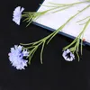 Decorative Flowers Artificial 3-head Cornflower Wedding Scene Flower Art Home Decoration Wind Wheel Chrysanthemum