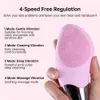 Appareils de soins du visage Mini brosse nettoyante pour le visage électrique Nettoyant sonique en silicone Nettoyage des pores en profondeur Dispositif de recharge USB 230630