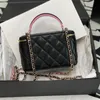 10A最高品質のデザイナーバッグ化粧品バッグ17cm本物のレザーショルダーハンドバッグ財布ボックスC070付きレディクロスボディバッグ