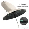 Parapluies Ultra-fort coupe-vent os automatique parapluie pour hommes Double os ensoleillé pluvieux parasol imperméable Uv parapluies