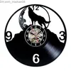 Zegary ścienne 1 sztuka wilk rekord zwierząt zegar ścienny kreatywny ic Home Decor Handmade zegar artystyczny CD Relogio De Parede Z230705