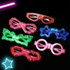 Kinderen Gloeiende Zonnebril Speelgoed Glow Party Plastic LED Bril Bruiloft Verjaardagscadeau Lichtgevende Kostuums Speelgoed Voor Kinderen LT0100