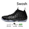 Bir Penny Mens Foamposite Basketbol Ayakkabı Anthracite Kraliyet Metalik Kırmızı Volt CDG X Siyah Beyaz Çiçek Rüyası Bir Dünya Gri ışıltılı Köpük Posit Posit Trainer Spor Sneakers