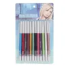 Ögonskugga/linerkombination 12 färger Vattentät Långvarig ögonskugga Eyeliner Lipliner Penna Kosmetisk Pen Makeup Set 230705