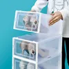 Thickened Transparent PP Plastic Shoe Box Dust-Proof And Moisture-Proof Storage Household OrganizerContainer L230705