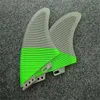 Accessoires de kayak Accessoires de surf Ailerons de planche de surf Noir Vert Ailerons Deux pièces Twin Trois pièces L Convient pour les ailerons FCS 2 Aileron de surf en fibre de carbone 230704