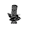 Auto Stickers Aloha Tiki Surf Funny Cars Accessoires Stickers Decor PVC Leuk Karakter Waterdicht Surf Hawaii voor Auto Auto Stickers Styling x0705