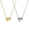 Pendant Necklaces Love-heart Necklace For Women Simple Trendy Metal Chain Party Accessory Fashion Jewelry Birthday Gift