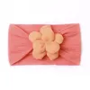 Accessoires de cheveux bébé bébé bandeaux enfant en bas âge garçons filles Stretch solide fleur noué bandeau serre-tête bandeau pour le bain