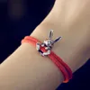 Charm Bracelets Fashion Red Eye Rope Bracelet For Men Women Birthday Gifts Good Lucky Jewelry