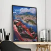 Плакат ретро -автомобиля 80 -х гонок плакаты F1 Poster