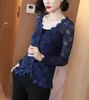 Women's Blouses Lace Cardigan Sexy V-neck Slim Shirt Female Hollow Pattern Simple Commute Seaside Vacation Sunscreen Blouse Women Spring