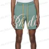 Short Homme Lettre Fleur Cordon Laine High Street Short Kaki Lac Bleu S-XL T230705