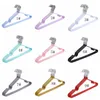 15 Kleuren Metalen Anti-slip Kleerhangers Volwassen Hanger Duurzaam Huishouden Pak Jas Kast Display Lingerie Beha Geen Spoor kleding Rekken JY0332