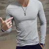 Costumes pour hommes H193 T-shirt pour hommes Fitness T-shirts Slim Fit Designer Solid Tees Tops