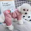 Dog Apparel Thicken Pink Carrot Winter Clothes Pet Puppy Cute Jumpsuit XS XL Snow Thick Fur Designer Toy Terrier Drop