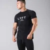 Herren T-Shirts Lyft New Fitness Brothers Herren Übergroßes T-Shirt Sommer Lässiger Druck Kurzarm Herren Sport Fitness Schnelltrocknende Tops J230705