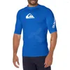 Roupa de banho feminina masculina manga curta camiseta de natação praia proteção uv camisa rash guard surf mergulho rashguard ydm2