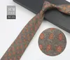 Fermacravatta Novità Paisley Cravatte a mano Uomo s 8cm Cravatta in poliestere geometrico per matrimonio d'affari Papillon floreale Regali collo sposo 230704