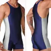 Men Full Body Leotards Swim Suit One piece Swimwear Athlete Suit Gym Man Wrestling Singlet269C