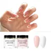 Nail Glitter 10st Dopping Powder Set French White Nude Pink Dip Pigment för manikyrkonstdekorationer Tillbehör133207