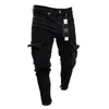 Men's Pants Fashion Mens Slim Fit Urban Straight Leg Black Trousers Denim Casual Pencil Jogger Cargo Pants S-3XL 230705