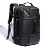 Sac à dos cfun ya luxe noir noir de 15,6 pouces ordinateur portable sacs à dos étanche de voyage usb usb mâle mâle extérieur sacpack mochila