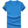 Livraison gratuite haute qualité coton nouveau o-cou à manches courtes T-shirt marque hommes T-shirts Style décontracté pour le Sport 2v04