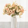 Dekorative Blumen, realistische Rosenknospen-Seidenfälschung für DIY Wohnzimmer, Garten, Hochzeit, künstliche hochwertige Dekoration