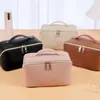 Cosmetic Bags Travel Toiletry Bag Great Capacity Double Zippers Storage Pouch Faux Leather Makeup Brush Lipstick Tool