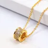 Herz Luxus Designer Gold L Halskette Damen Herren Kette Diamant Anhänger V Halskette Liebe Halsketten Van Clover Vierblättriges Kleeblatt Halskette Edelstahl 18 Karat vergoldet