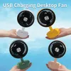 1pc, USB Fan, USB Rechargeable 1200mAh Big Battery Mini Fan, Small Desktop Electric Handheld Fan, Gift For Student Boys And Girls, Girlfriend Birthday GifT