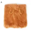 Dog Apparel Festival Pet Costume Funny Lion Mane- Wig Headgear Hat Halloween Party Decor Pour Golden Retriever Teddy Labrador Husky Chihuahua