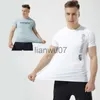 Heren T-shirts Zomer Sneldrogende T-shirts Ijs Zijde Mesh T-shirts Losse sport-T-shirt voor mannen Dieptepunt Shirts Korte mouwen M3XL J230705