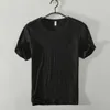 Men's Suits H021 Summer Pure Cotton T-shirt For Men O-Neck Solid Color Casual Thin T Shirt Basic Tees Plus Size Male Short Sleeve Tops