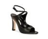 Designer Dam Pumps Sandaler HOURANI 105 mm Lack läder exponerad tå Svart Strappy Pump Italien Populär Fish Mouth Slingback Aftonklänning Sandal