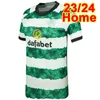 23 24 McGREGOR DAIZEN Mens Futebol Jerseys 120º Aniversário TURNBULL FORREST ETI JOHNSTON ABADA Home Away Camisas de Futebol Manga Curta Adulto