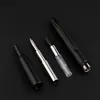 نافورة أقلام ماتي أسود ماجوهن A1 Press Fountain Pen القابلة للسحب القابلة للسحب قلم الحبر المعدني 0.4 مم مع محول لكتابة 230704