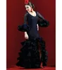 Party Dresses Black Mermaid Dancing Evening Occasion With Long Sleeve Trajes De Flamenca Traje Gitana Graciela Encaje Prom Gown