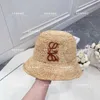 Ball Caps designer LO Home 23 Summer New Style Hand Hooked Lafite Straw Hat Fashionable Light Luxury Sun hat Extremely Simple and High Sense ins GP59