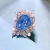 Küme halkaları Yapay Aquamarine 11 15mm Damla Su İnci S925 STERLING Gümüş Lüks Vintage Kadın Güzel Takılar