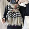 Designer Luxury Bur Home scarves for sale 2023 New Wool Scarf Women's British Versatile Plaid Thin Long Neck Warm Big Shawl