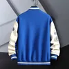 Kurtki męskie Hip Hop Varsity Baseball Kurtki Moda męska Nadrukowane napisy Patchwork Płaszcze Harajuku Casual Loose College Style Jacket Unisex 230705