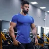 T-shirt da uomo T-shirt da palestra Uomo Cotone Sport Manica corta T-shirt da corsa slim fit T-shirt da allenamento fitness maschile T-shirt da bodybuilding estivo J230705